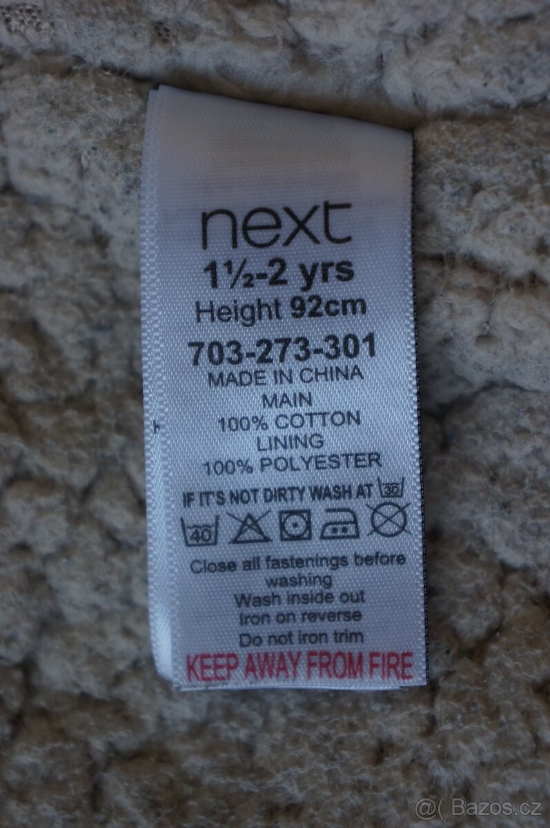 Dětská bunda NEXT - hnědá - velikost 92 - 7