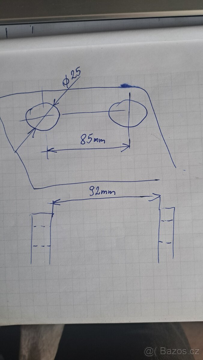 Rychloupínák minibagr JCB, Kubota, Cat, 25mm - 7