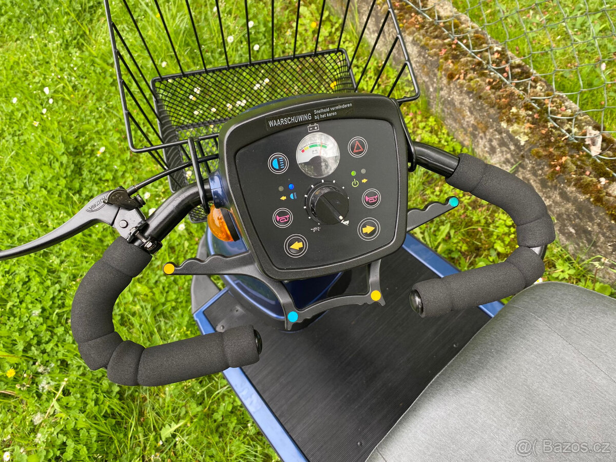 Elektrický skútr pro seniory, tříkolka se zárukou - 7