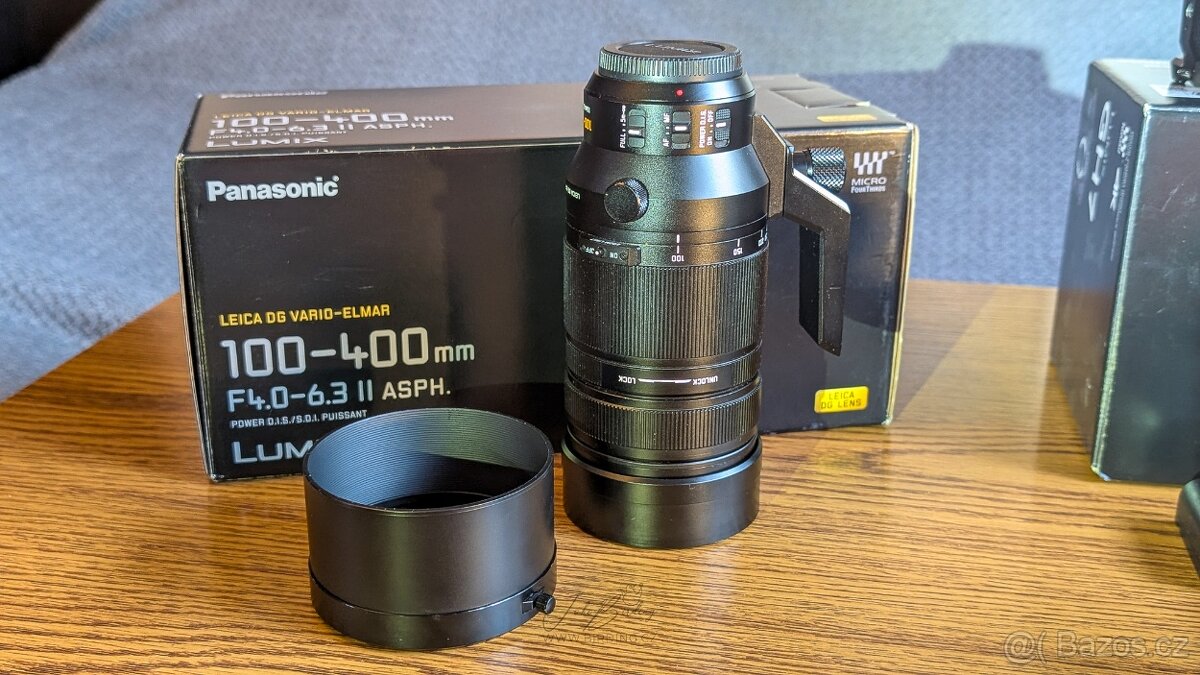 Micro 4/3 výbava, top stav, Panasonic Lumix, Olympus OM - 7