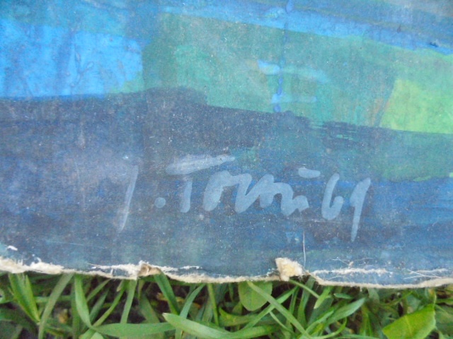 OBRAZ OLEJ NA KARTONU--JIŘÍ TOROŇ - 7