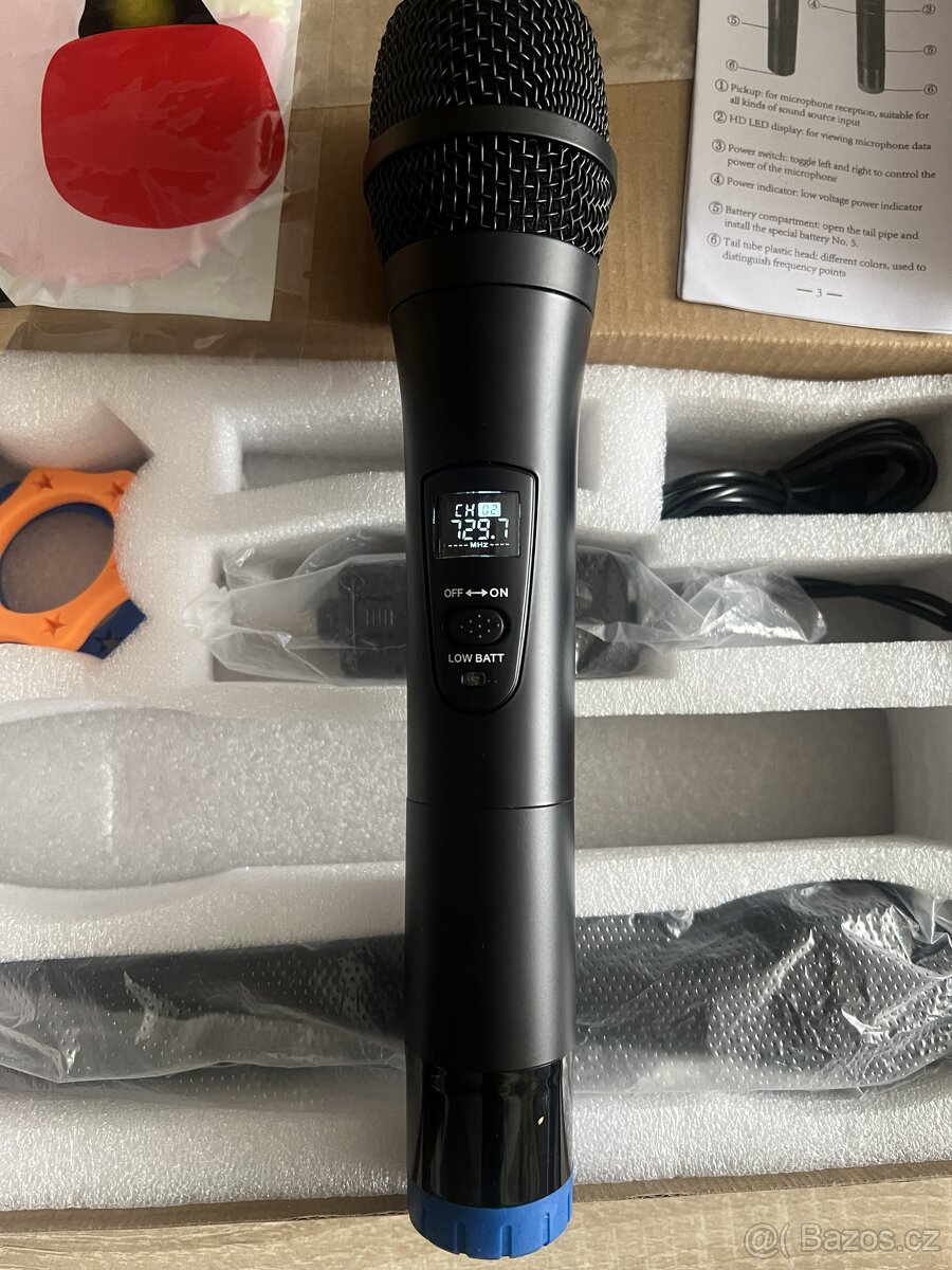 🎤 Bezdrátové karaoke mikrofony ALPOWL – rozbalené - 7
