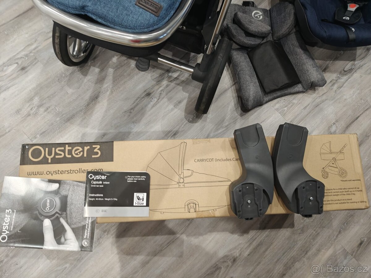 Kočárek Oyster 3 luxusní set 6v1 - 7