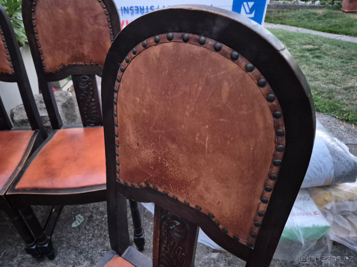 Prodám starožitný nábytek stul , židle - 7
