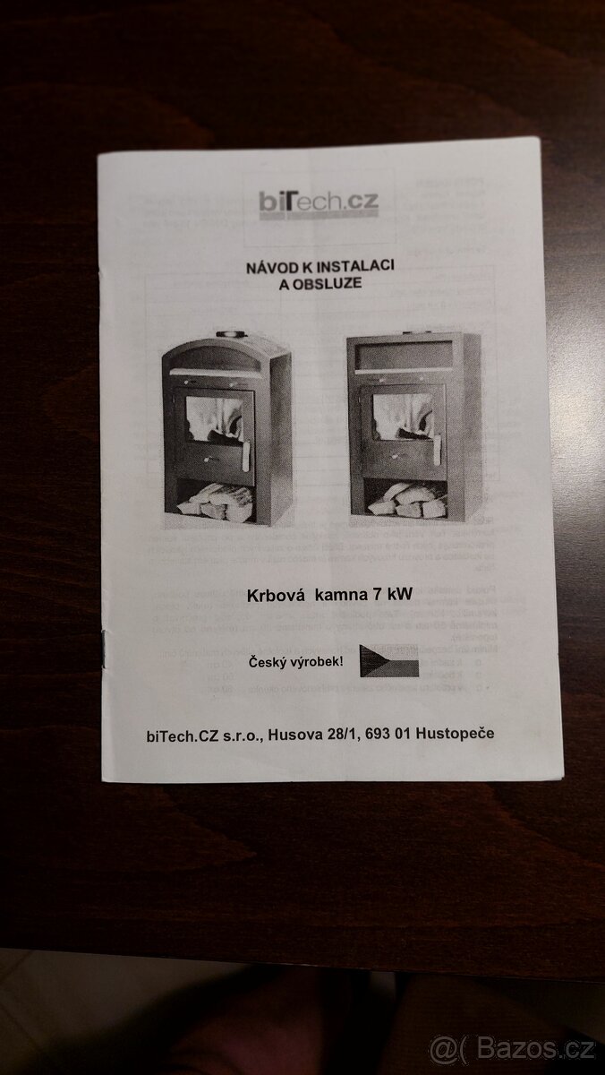 Krbová kamna - český výrobek - 7kW - 7