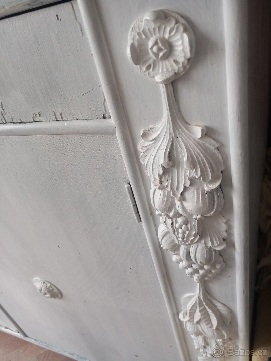 Komoda z masivu, starožitna, vyrobena na zakázku, z 20.let - 7