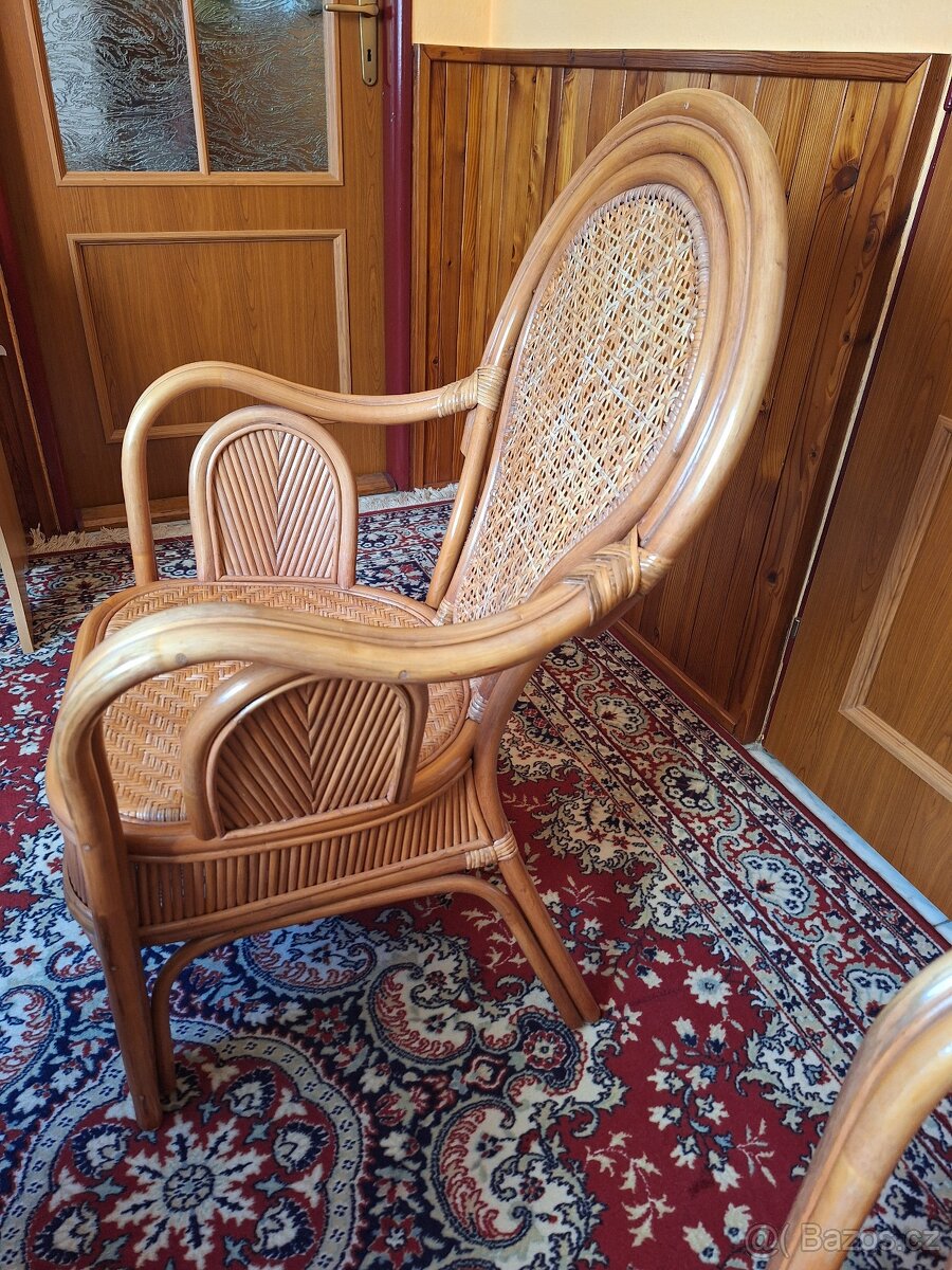 Ratanová křesla a stolek - 7