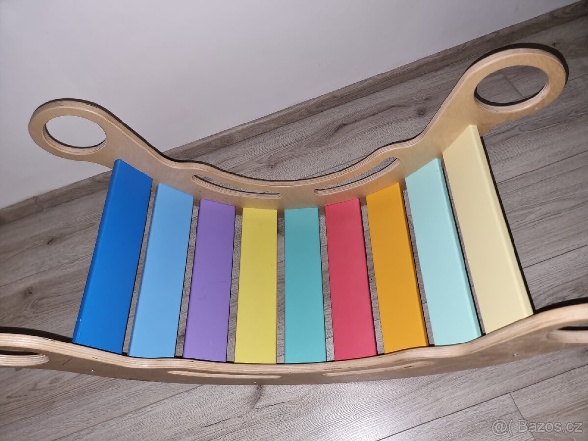 Montessori duhová houpačka 5in1 fresh - 7
