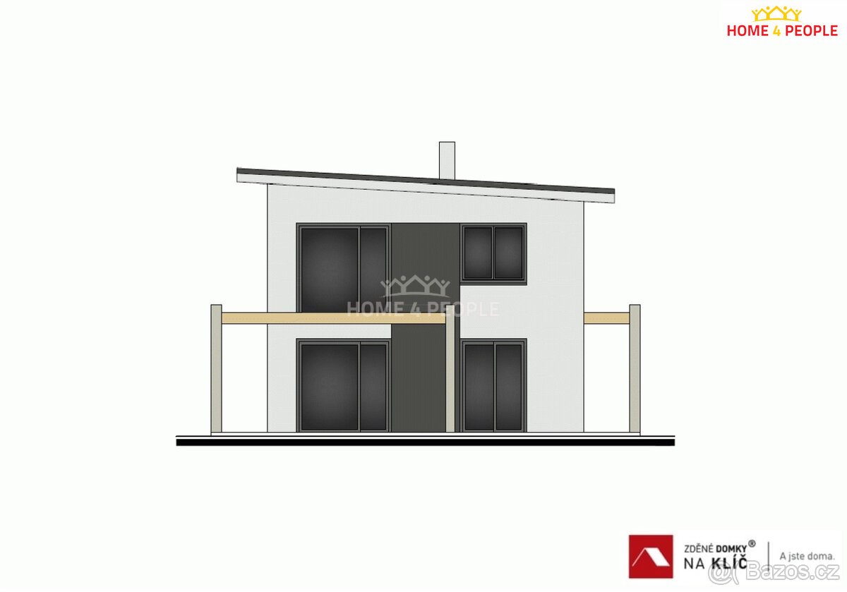 Projekt RD 4+kk na klíč ve Zlíně ul. Pampelišková - 7