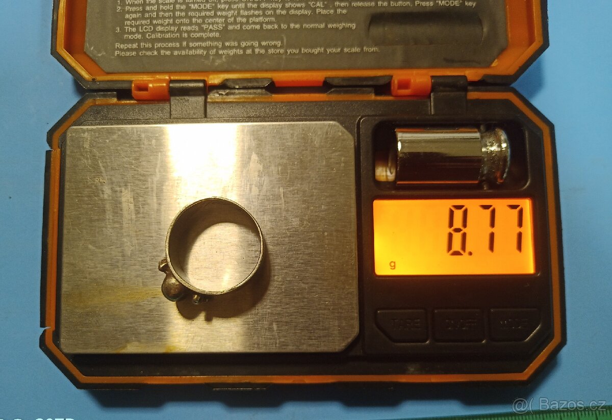 Prsten lebka a skřížené kosti - 7