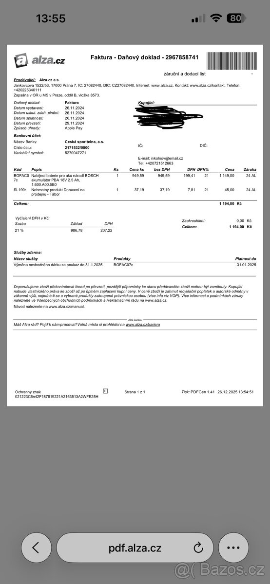 Baterie do AKU nářadí Bosh - 7