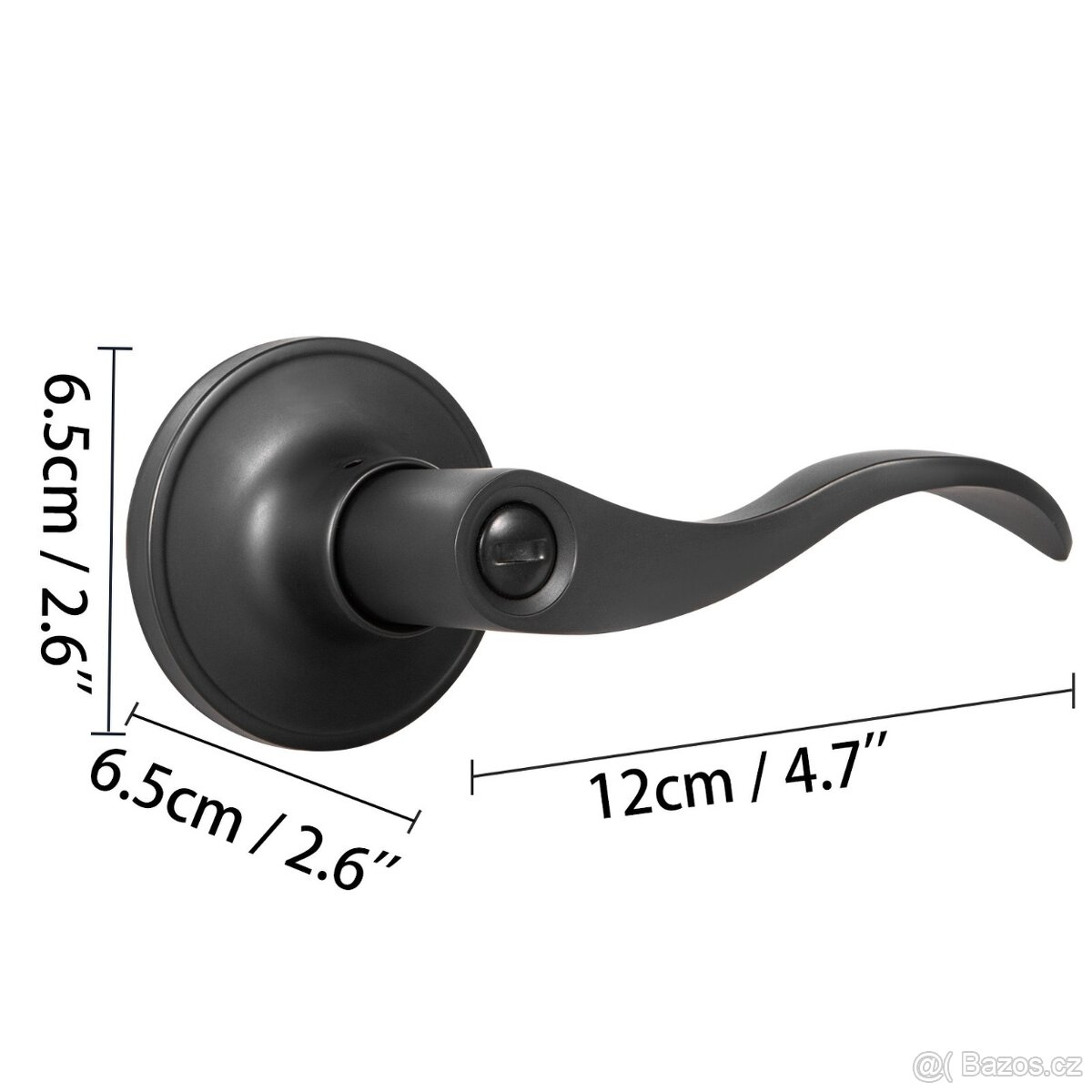 Set černých klik se zámkem, klíčky - 7