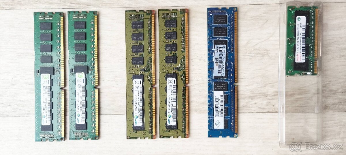 SSD 120-250GB, HD 6-10TB, RAM DDR4 a DDR3 pro PC, VGA - 7