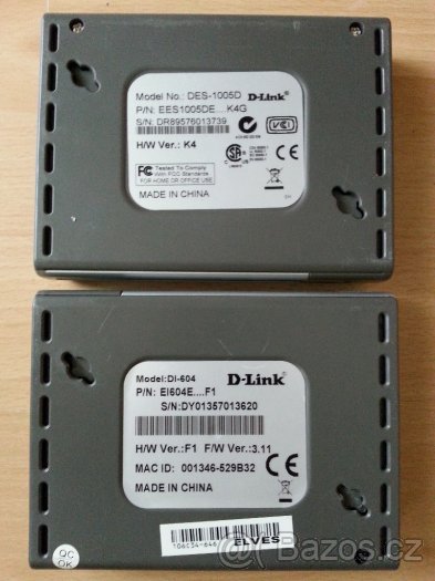 D-Link routery DI-604 a DIR-100 a switch DES-1005D - 7