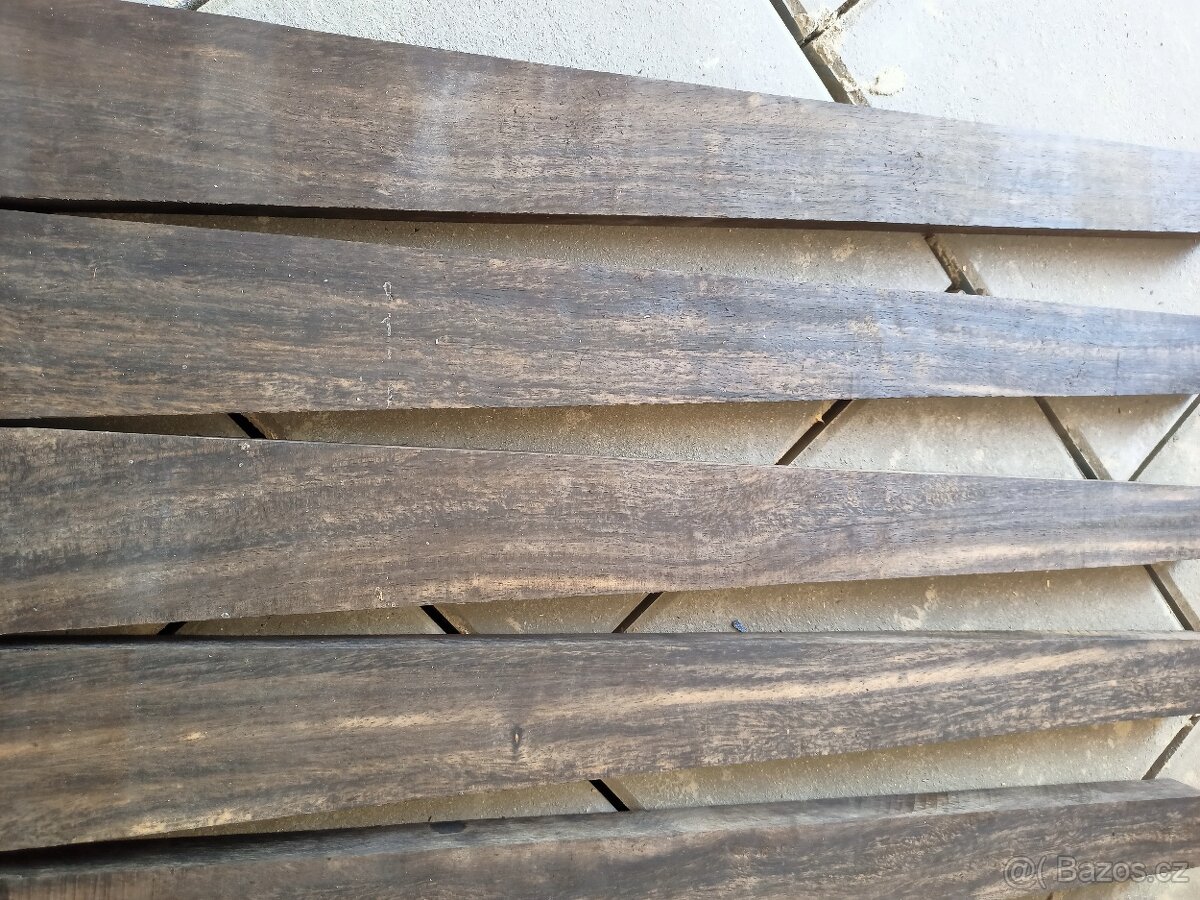 Exotické dřevo - palisandr, pistácie, wenge, Padouk, ořech a - 7