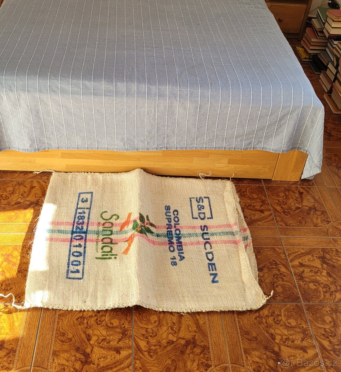 Dekorace: Jutové pytle na kávu, více kusů a více druhů, - 7