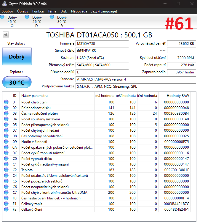 HDD 500GB SATA 3.5" - více modelů - 7