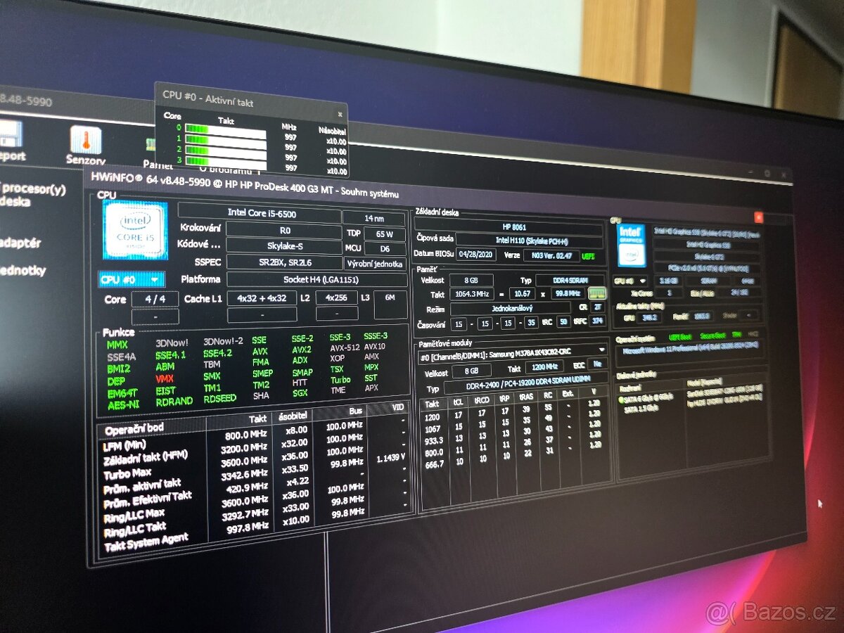 PC HP ProDesk 400 G3 MT Intel i5 - 7