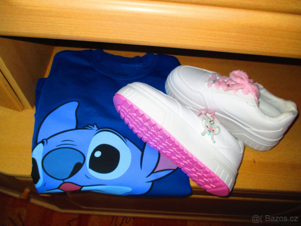 40,5 nenošené tenisky Stitch+mikinu přidám - 7