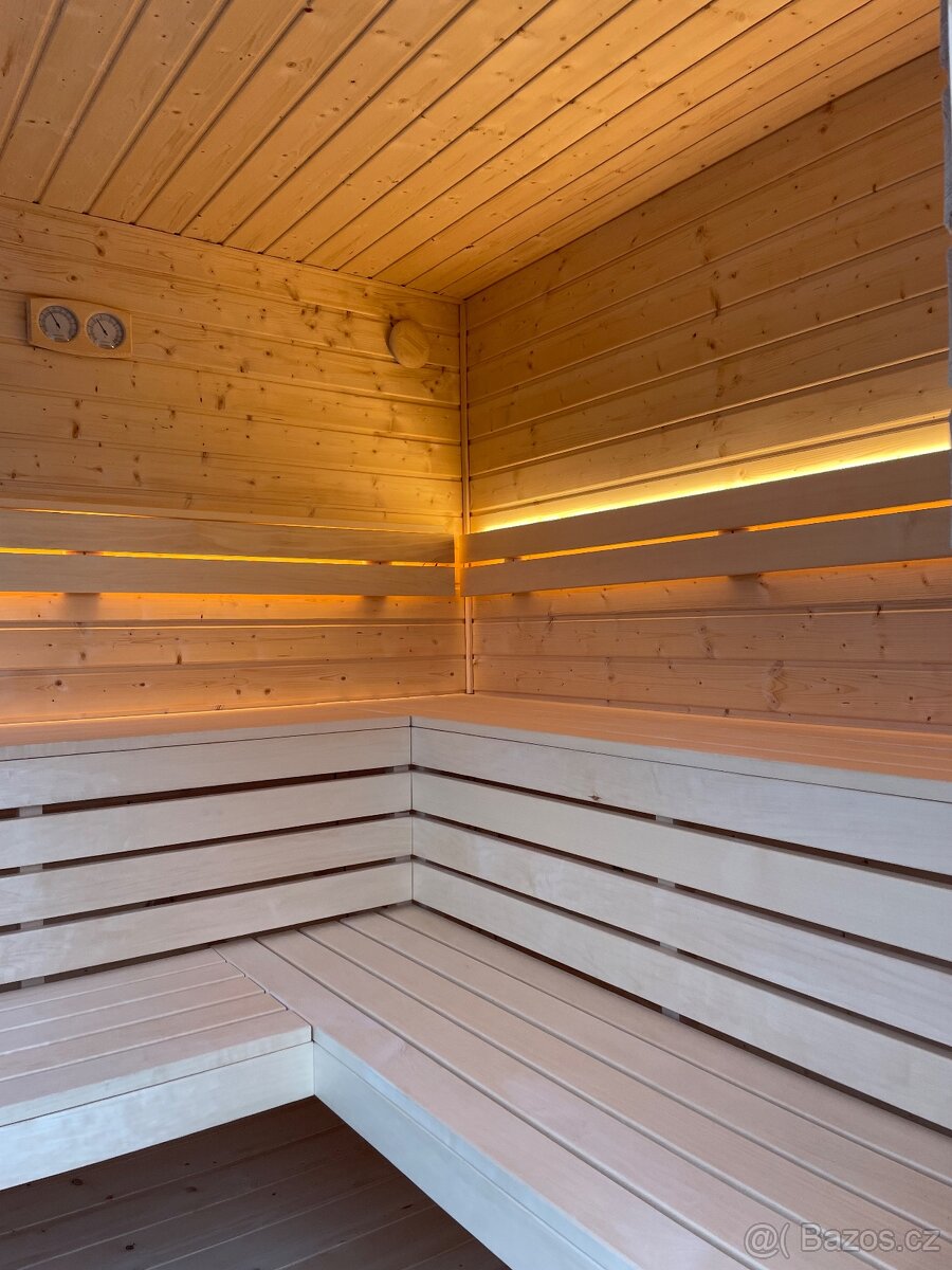 Venkovní Fínska sauna MEGA - 7