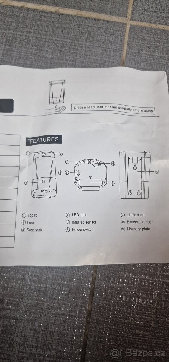 Prodám nástěnný automatický dávkovač mýdla - 7