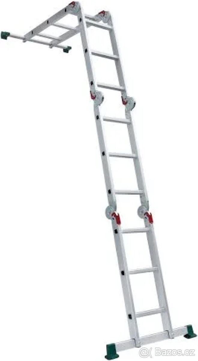 Parkside multifunkční žebřík 4x3 (NOVÝ) - 7