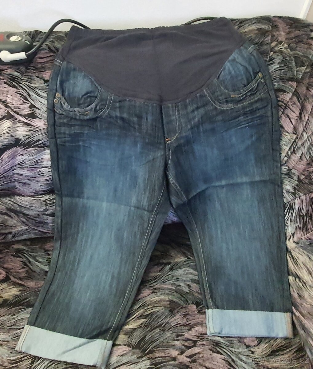 Těhotenské kalhoty, kraťasy, džínové i plátěné - 7