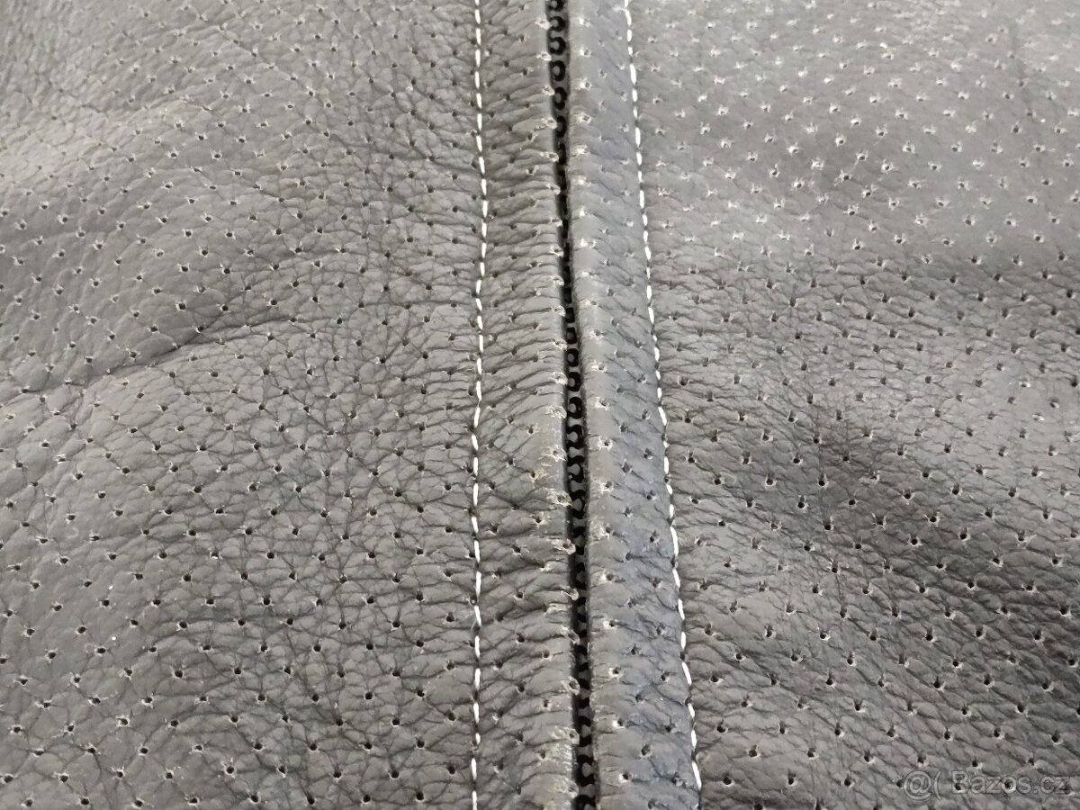 Luxusní Kožená motorkářská bunda FRANK THOMAS s chrániči. - 7