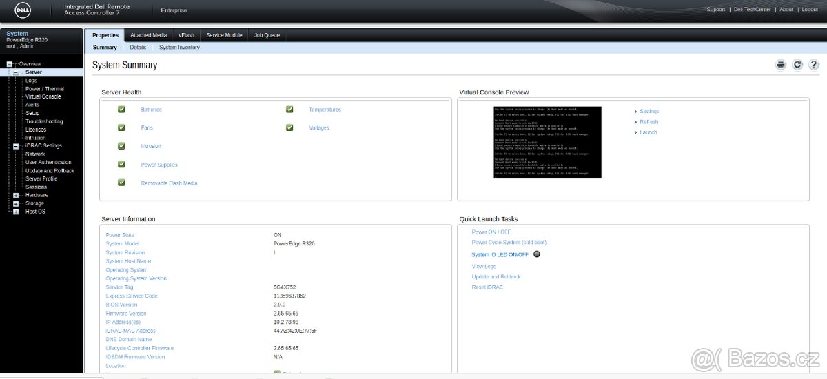 Dell PowerEdge R320, 32GB RAM 6/10 jader - 7