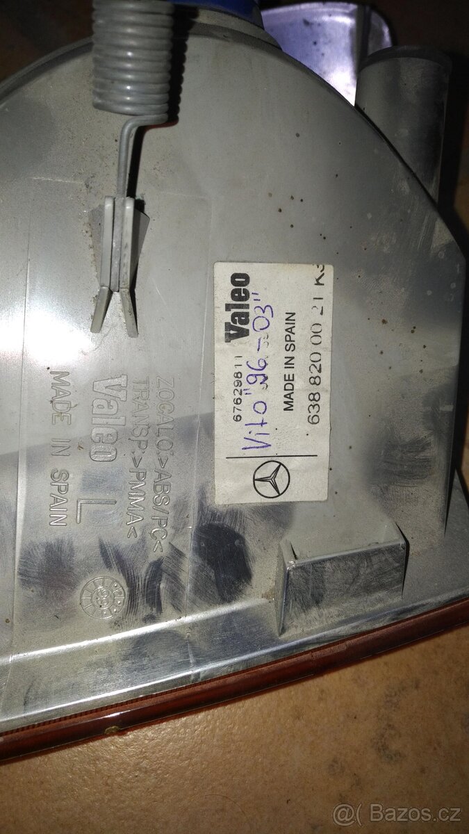 Blikače přední Mercedes Vito 96-03 L+P Originál MB - NOVÉ - 7