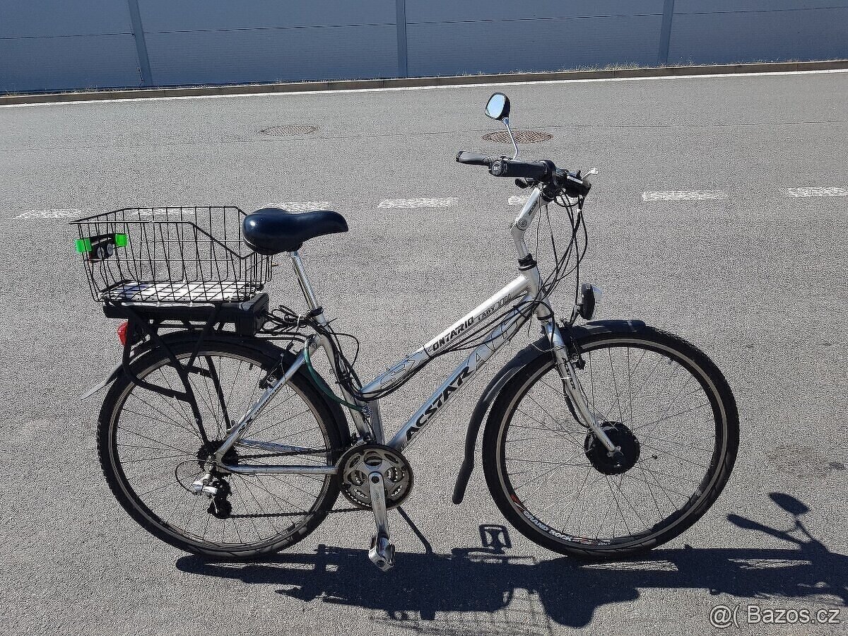 Dámské elektrokolo s košíkem na nákupy - 7