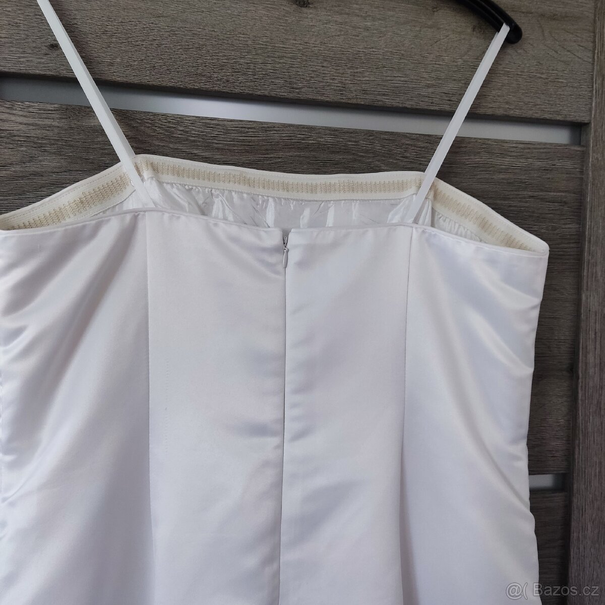 Jednoduché svatební šaty vel. 42/44 - 7