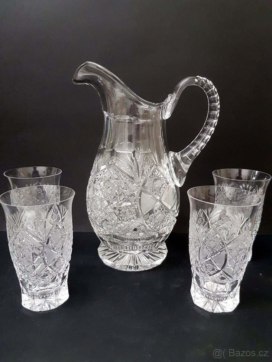 Karafa a 4x sklenice - 7