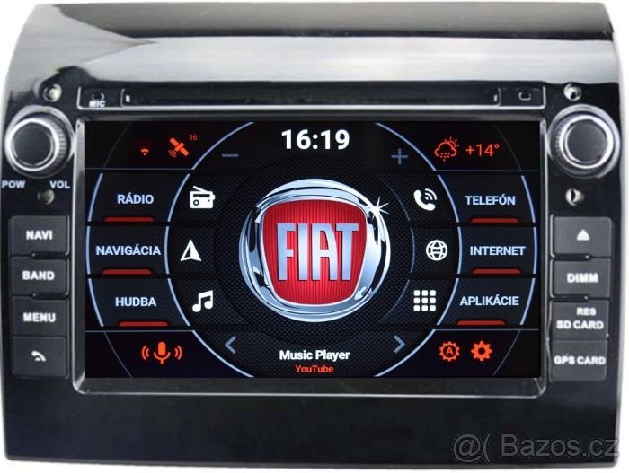 FIAT dotykove autoradia Android DVD USB SD WIFI Bluetooth - 7