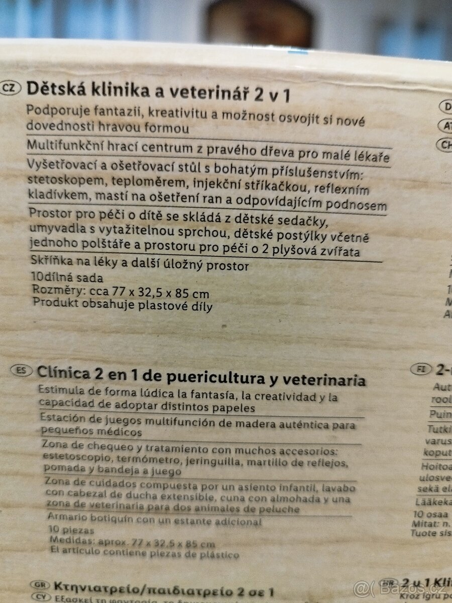 Dřevěná dětská klinika pro zvířátka 2 v 1 dětský lékař - 7
