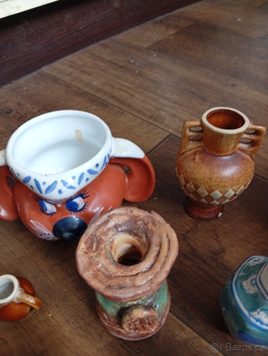 Keramika,sloni, různé keramické drobnosti - 7