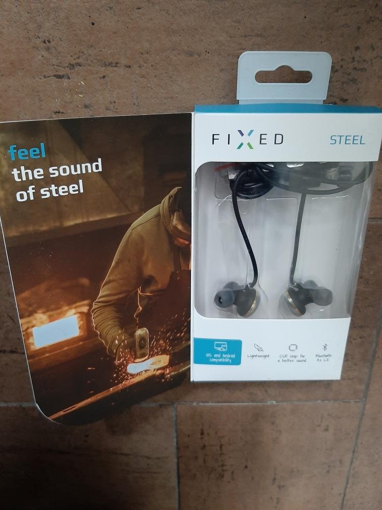 Fixed Bluetooth sluchátka Steel, A2DP, černá, nová - 7