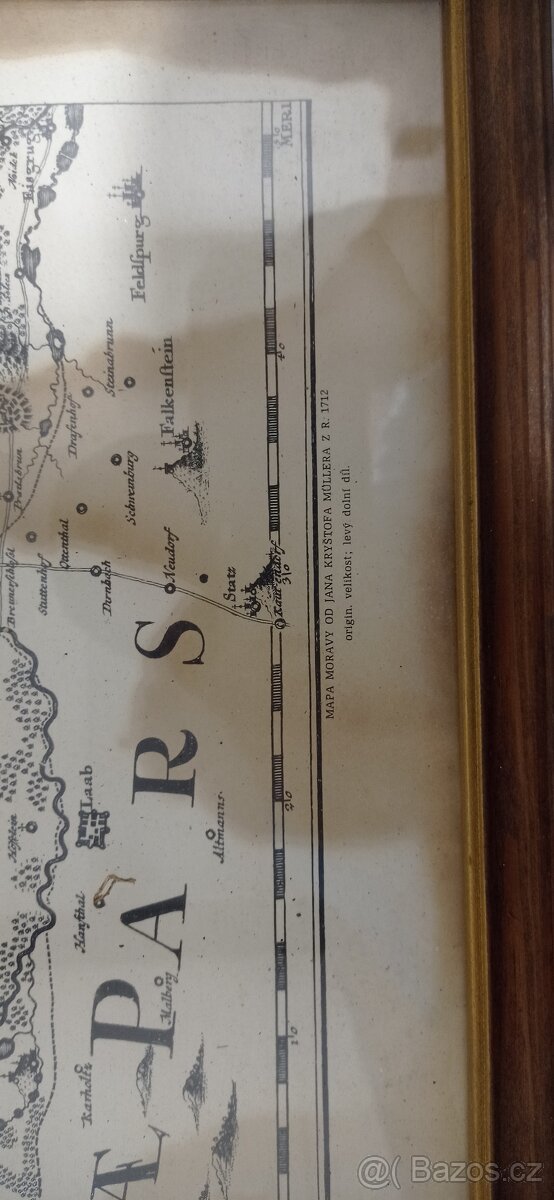 Obrazy mapa Moravy - 7