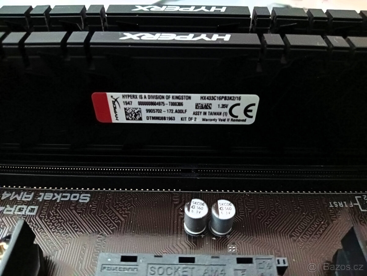 MB Gigabyte B550 Gaming X V2 + CPU (6C/12T) + RAM, sock. AM4 - 7