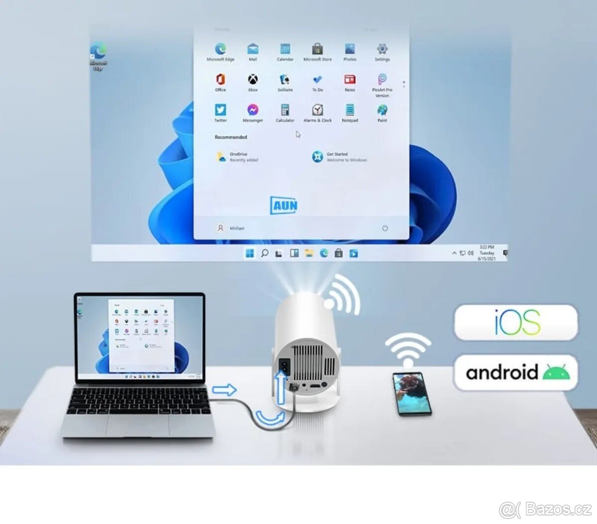 HY300 Plus – Výkonný Android projektor LED 4K 300ANSI - 7