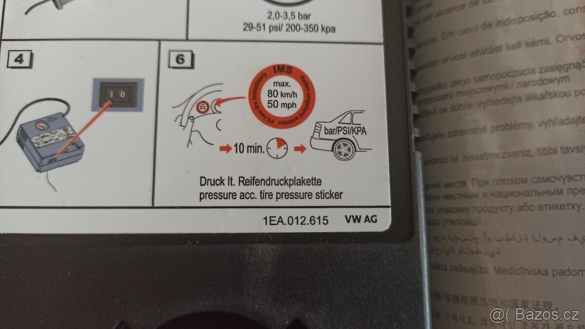 Autokompresor lepící sada Mercedes - 7