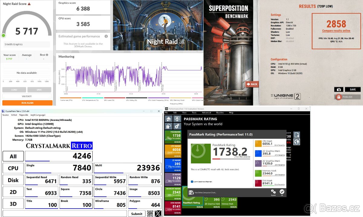 MiniNAS CWWK X86-P6,N150 (4c,4t),8Gb RAM,512GB SSD,Intel Xe - 7
