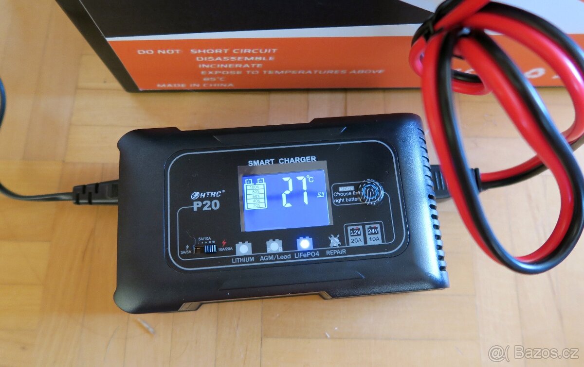 Nová nabíječka baterií, vč. LiFePO4, typ HTRC20A - 7