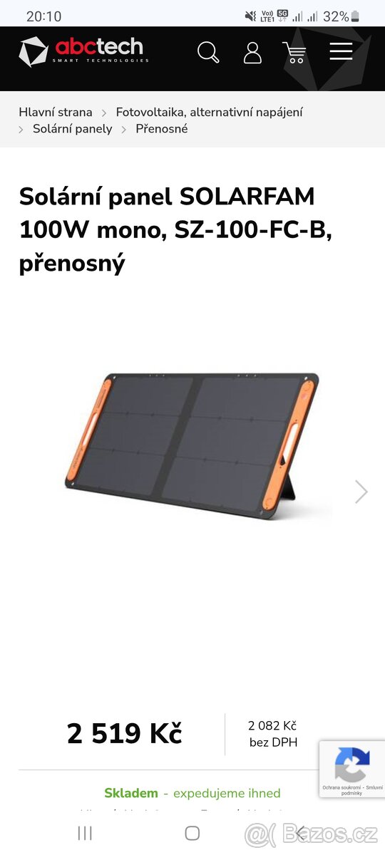 Nabízim solárni panel SOLARFAM 100W Monokrystalický - 7