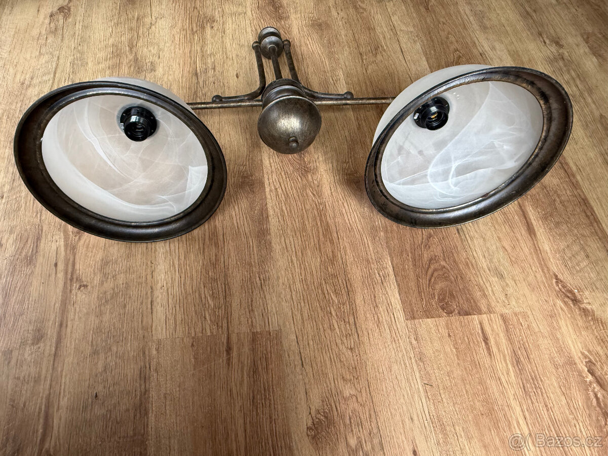 Moderní dvouramenný lustr zánovní - 7