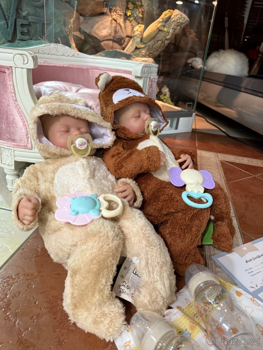 Realistická Reborm miminka dvojčátka - 7