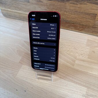 iPhone 13 mini 128GB, červený (12 měsíců záruka) - 7