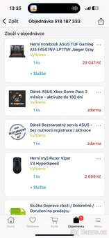 Herní notebook ASUS TUF Gaming A15 + Herní myš Razer - 7