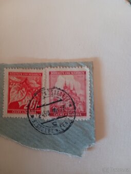 Mix různých dokumentů pohlednic a známek - 7