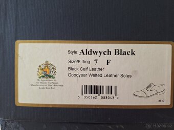 Rámové boty Loake Aldvych Black 7F - 7